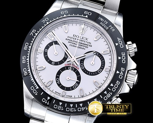 롤렉스 Daytona Ceramic Bezel SS/SS White Noob A7750 -ROLDYT0194