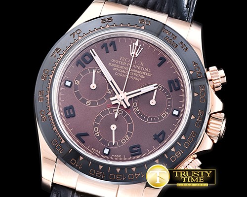 롤렉스 Daytona Ref.116515 RG/LE Brown Num Noob A7750 Mod -ROLDYT0197B