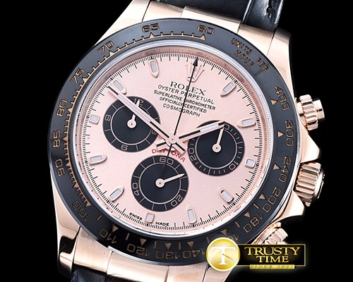 롤렉스 Daytona Ref.116515 RG/LE Rose/Blk Noob A7750 Mod -ROLDYT0197C
