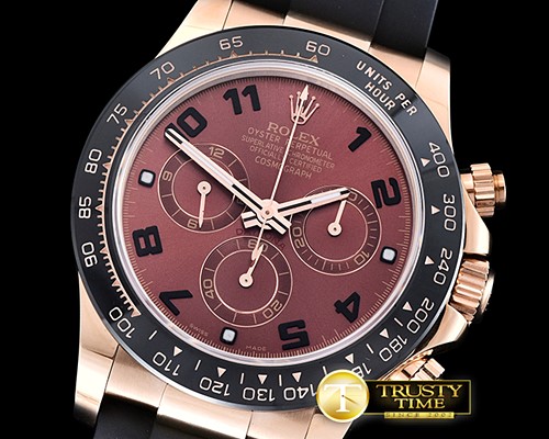 롤렉스 Daytona Cer RG/RU Brown Num BP Ult A7750 Mod -ROLDYT0203B