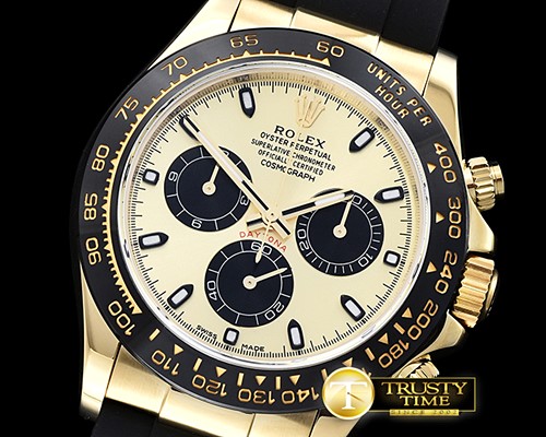 롤렉스 Daytona 116518LN Cer Bez YG/RU Gold Stk ARF A4130 -ROLDYT0210