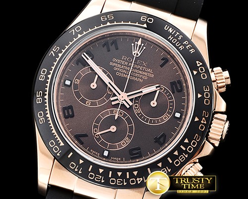 롤렉스 Daytona 116515 RG/RU Brown Num ARF Asia 4130 Mod -ROLDYT0223