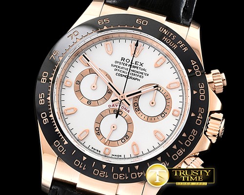 롤렉스 Daytona 116515 CER/RG/LE Wht Noob Asia 4130 Mod -ROLDYT0237A