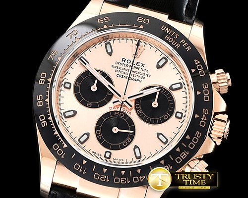 롤렉스 Daytona 116515 CER/RG/LE Rose Noob Asia 4130 Mod -ROLDYT0237C