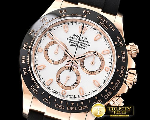 롤렉스 Daytona 116515 CER/RG/RU Wht Noob Asia 4130 Mod -ROLDYT0237E
