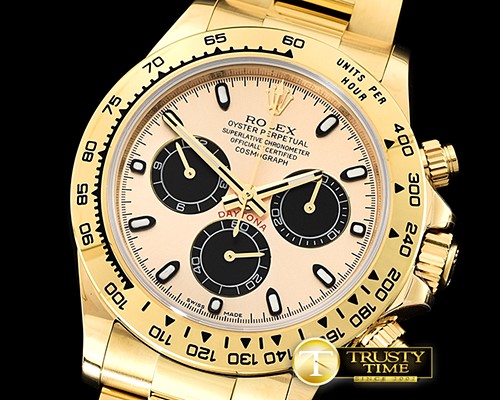 롤렉스 Daytona 116508LN YG/YG Gold/Stk JHF Asia 7750 Mod -ROLDYT0240