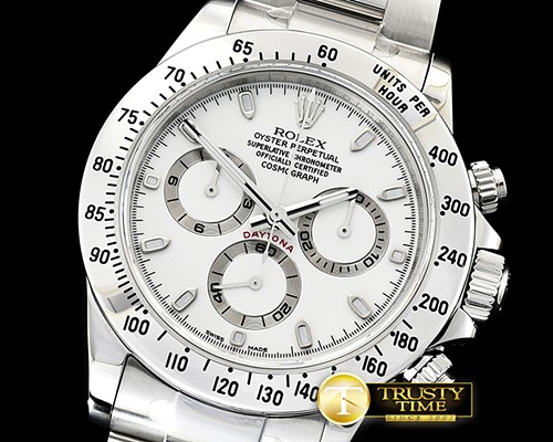 롤렉스 Daytona 116520 SS/SS White ARF V2 A4130 Mod -ROLDYT0241D