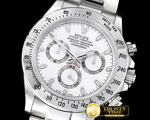 롤렉스 Daytona 116520 904L SS/SS Wht GMF Asia 7750 A4130 -ROLDYT0250B