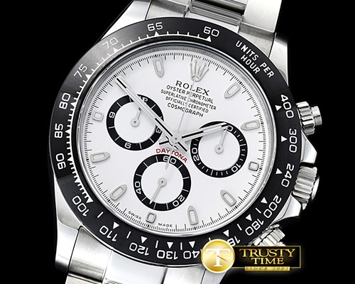 롤렉스 Daytona 116500LN 904L CER/SS/SS Wht GMF A7750 A4130 -ROLDYT0251