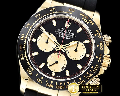 롤렉스 Daytona 116518 CER/YG/RU Black/Stk ARF V2 A4130 Mod -ROLDYT0252