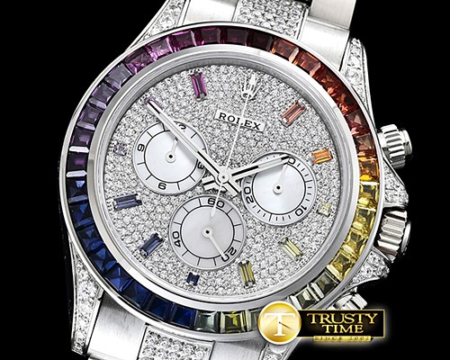 롤렉스 Daytona 116599 RBOW SS/SS Diams BP A7750 4130 Mod -ROLDYT0256B