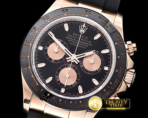 롤렉스 Daytona Ref.116515 RG/RU Black/Rose Noob A7750 Mod -ROLDYT198B