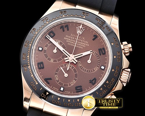 롤렉스 Daytona Ref.116515 RG/RU Brown Num Noob A7750 Mod -ROLDYT198D