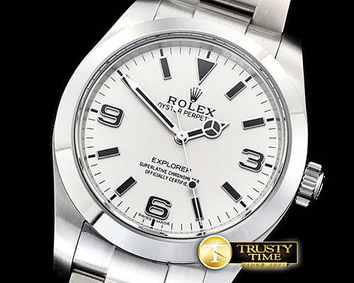 롤렉스 Explorer 1 214270 39mm Fantasy SS/SS Wht BP V2 A2836 -ROLEXP1019