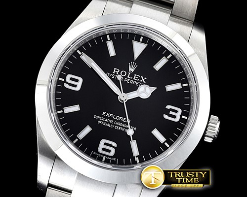 롤렉스 Explorer 1 Ref.214270 904L SS/SS Blk BP Asia 3132 -ROLEXP1020