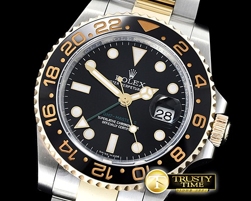 롤렉스 GMT 2 116713LN 904L 18K Wrp YG/SS Noob A3816 Hr Hand -ROLGMT0144