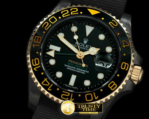 롤렉스 Pro Hunter GMT Master PVD/YG Blk Ceramic Bez A2813 -ROLGMT071A