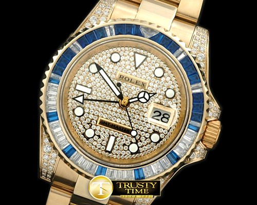 롤렉스 FG/Diam Anni GMT SS Diam Swiss Eta 2836 GMT Hand In -ROLGMT073B