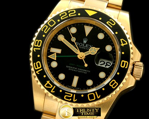 롤렉스 YG/YG 2008 GMT Black Asian 2813 -ROLGMT076