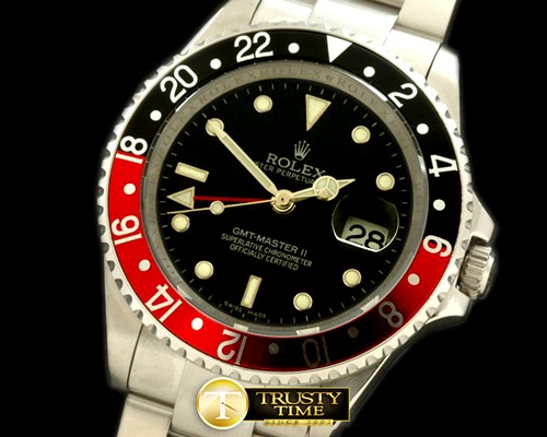 롤렉스 GMT II 16710 SS Black/Red Swiss 2836/3186 -ROLGMT091A