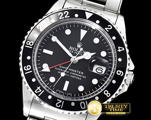 롤렉스 GMT Master Ref.1675 Black SS/SS Lum. Swiss 2836 Mod -ROLGMT122D