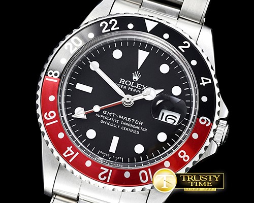 롤렉스 GMT Master Ref.1675 Blk/R SS/SS Lum. Swiss 2836 Mod -ROLGMT122E