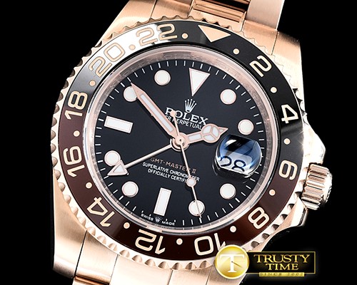 롤렉스 GMT Master II Basel 2018 126715 RG/RG Black A2836 -ROLGMT126