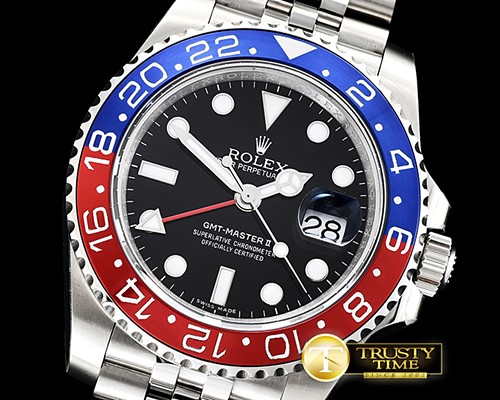 롤렉스 GMT Master II 126710 Jubilee 904L SS/SS Blk GMF A2836 -ROLGMT128