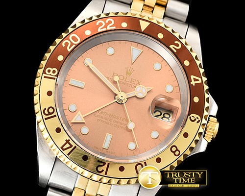 롤렉스 GMT Master II Jub YG/SS Brown Root Beer Asia 2836 -ROLGMT129
