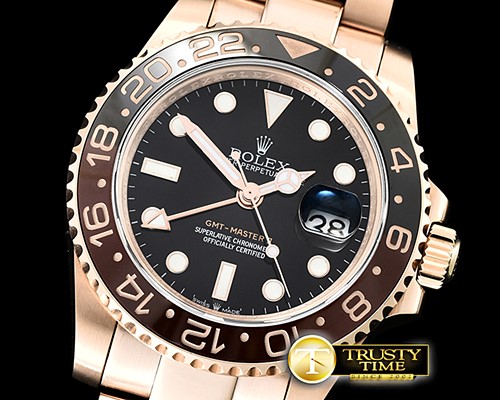롤렉스 GMT Master II Basel 2018 126715 RG/RG Blk KSF A2836 -ROLGMT130