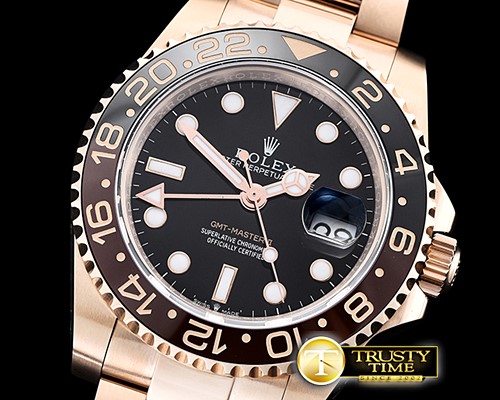 롤렉스 GMT Master II 2018 126715CHNR RG/RG Black BP A2836 -ROLGMT141