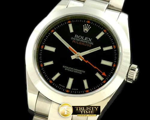 롤렉스 Milguass SS Blk Swiss Eta 2836/31 -ROLMIL017C