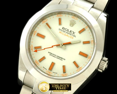 롤렉스 Milguass SS White Swiss Eta 2836/3131 -ROLMIL018C