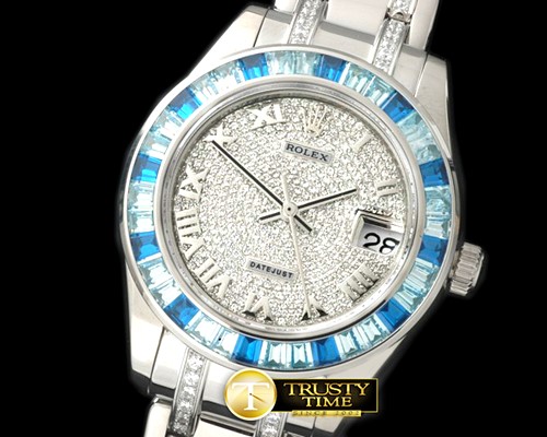 롤렉스 Diam/Ruby Bez SS Diamond/Roman Asian 2813 -ROLMP013B