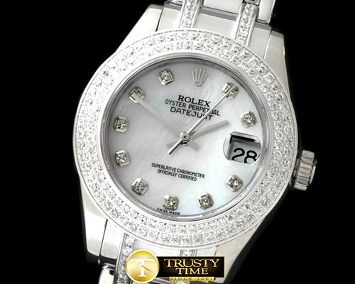 롤렉스 2Diam Bez SS MOP Wht/Diam Asian 2813 -ROLMP016B