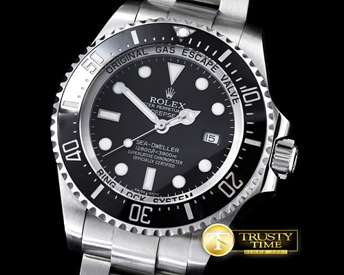 롤렉스 Deep Sea Dweller Black SS/SS Noob V7 Ult A2836 -ROLSD057A