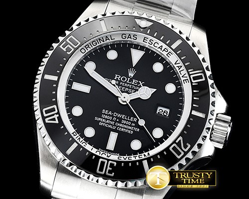 롤렉스 DeepSea Dweller 116660 904L SS/SS Black ARF Asia 3135 -ROLSD079