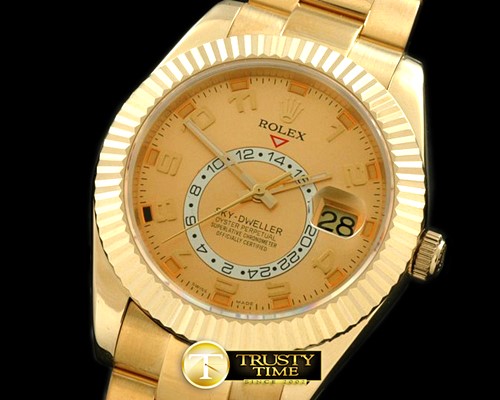 롤렉스 Skydweller YG/YG Gold Asian 2836 -ROLSKD003A
