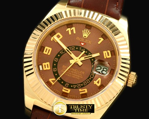 롤렉스 Skydweller RG/LE Brown Asian 2813 -ROLSKD007A
