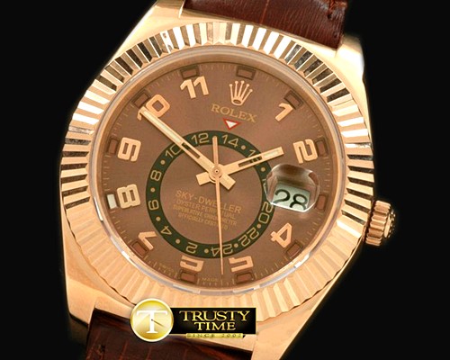 롤렉스 Skydweller RG/LE Brown Asian 2813 -ROLSKD008B