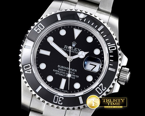 롤렉스 116610 SS Black Cer Submariner BP MY9015 Mod 3135 -ROLSUB0187A