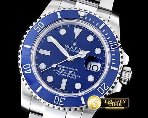롤렉스 116619 SS Blue Cer Submariner BP MY9015 Mod 3135 -ROLSUB0187C