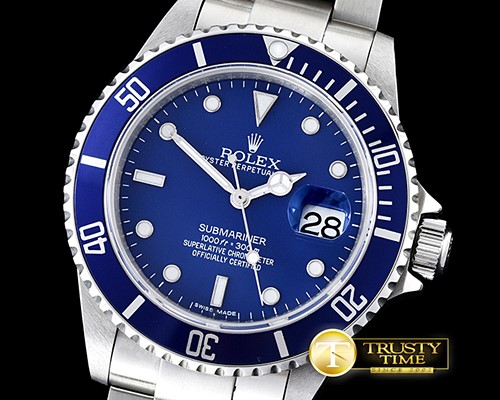 롤렉스 16610 Blue SS Submariner BP MY9015 Mod 3135 -ROLSUB0188B