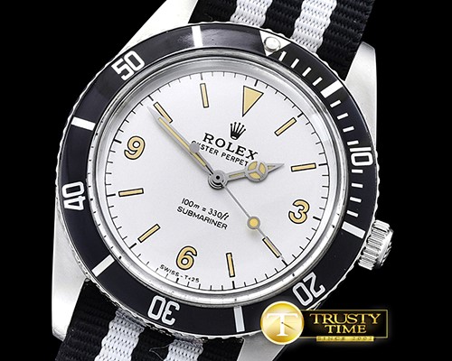 롤렉스 Vintage Sub Ref 5508 SS/NY White Asia 2836 -ROLSUB0194A