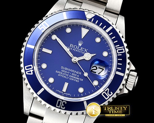 롤렉스 Submariner Ref.16610 SS/SS Blue BP A3135 Mod -ROLSUB0208