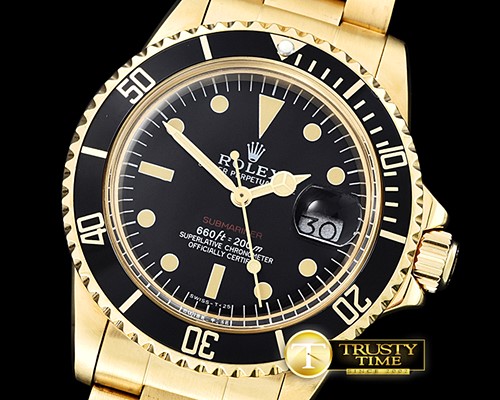 롤렉스 Vintage Submariner Ref.1680 Red YG/YG Blk Asia 2836 -ROLSUB0214