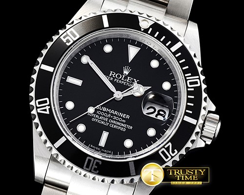롤렉스 Submariner Ref.16610 SS/SS Black JF A3135 Mod -ROLSUB0220