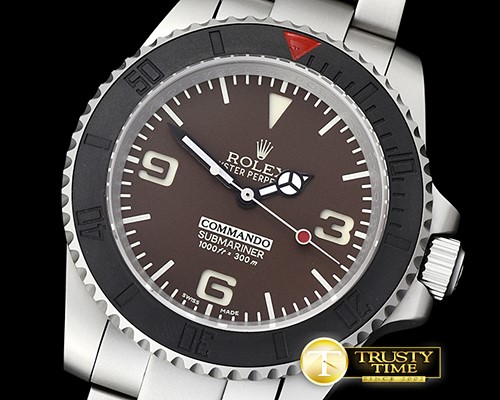 롤렉스 Bamford Commando Submariner SS/SS Brown Asia 2836 -ROLSUB0222B