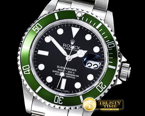 롤렉스 Submariner Ref.16610LV SS/SS Black BP SP A3135 Mod -ROLSUB0225A