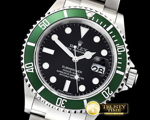 롤렉스 Submariner Ref.16610LV SS/SS Black JF Asia 3135 Mod -ROLSUB0228